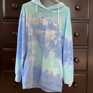 Victoria’s Secret PINK tie dye hooded sweatshirt